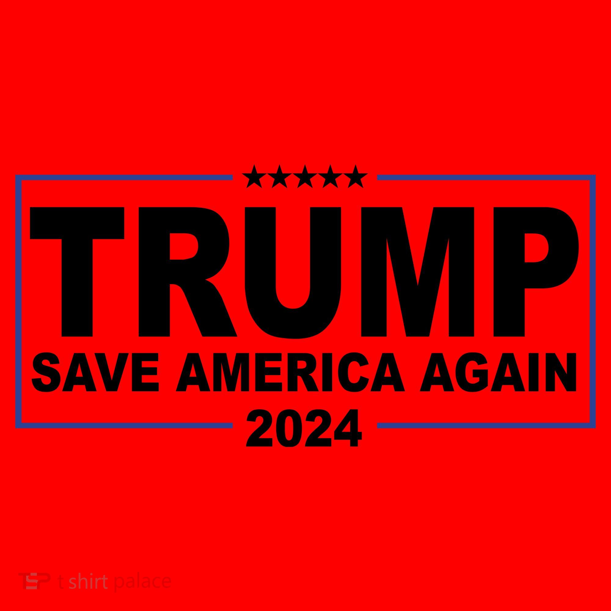 Trump Save America Again 2024 Santa Hat