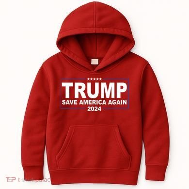 Trump Save America Again 2024 Kids Hoodie