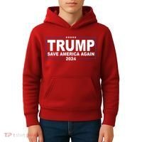 Trump Save America Again 2024 Kids Hoodie thumb 4