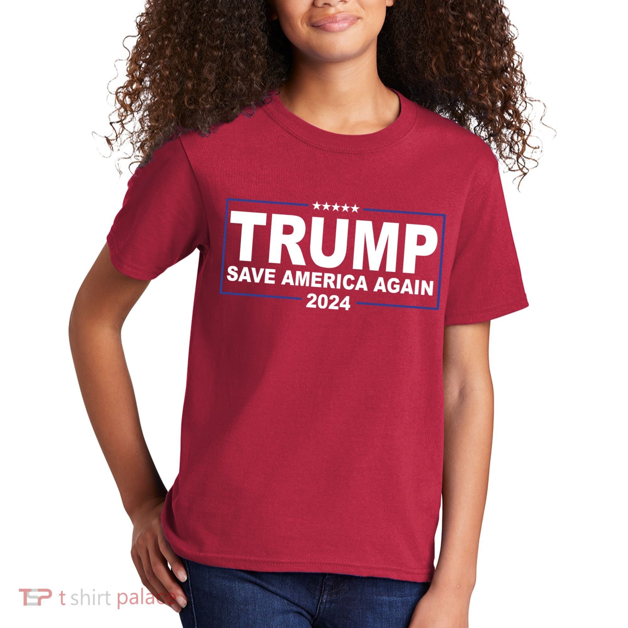 Trump Save America Again 2024 Kids T-Shirt