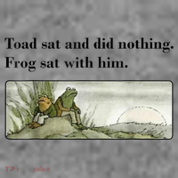 Toad Sat And Did Nothing Frog Sat With Him Toddler Hoodie thumb 2