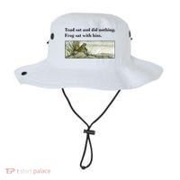 Toad Sat And Did Nothing Frog Sat With Him Bucket Hat thumb 0