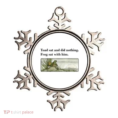 Toad Sat And Did Nothing Frog Sat With Him Ornament