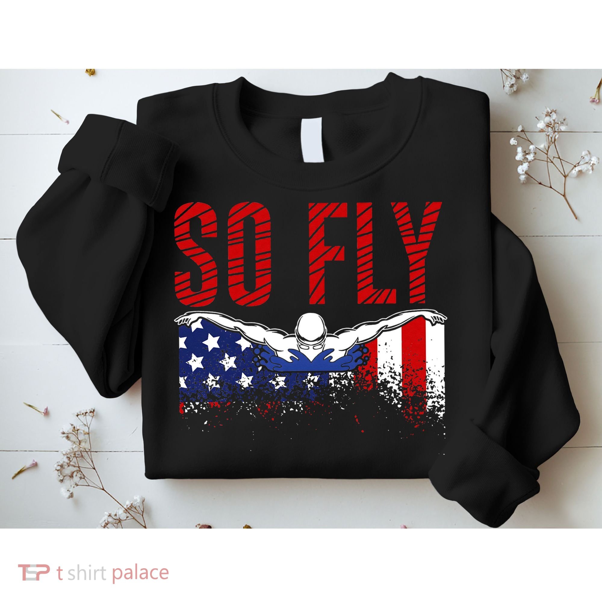 Team Sports Athlete So Fly USA Swimming Sweatshirt