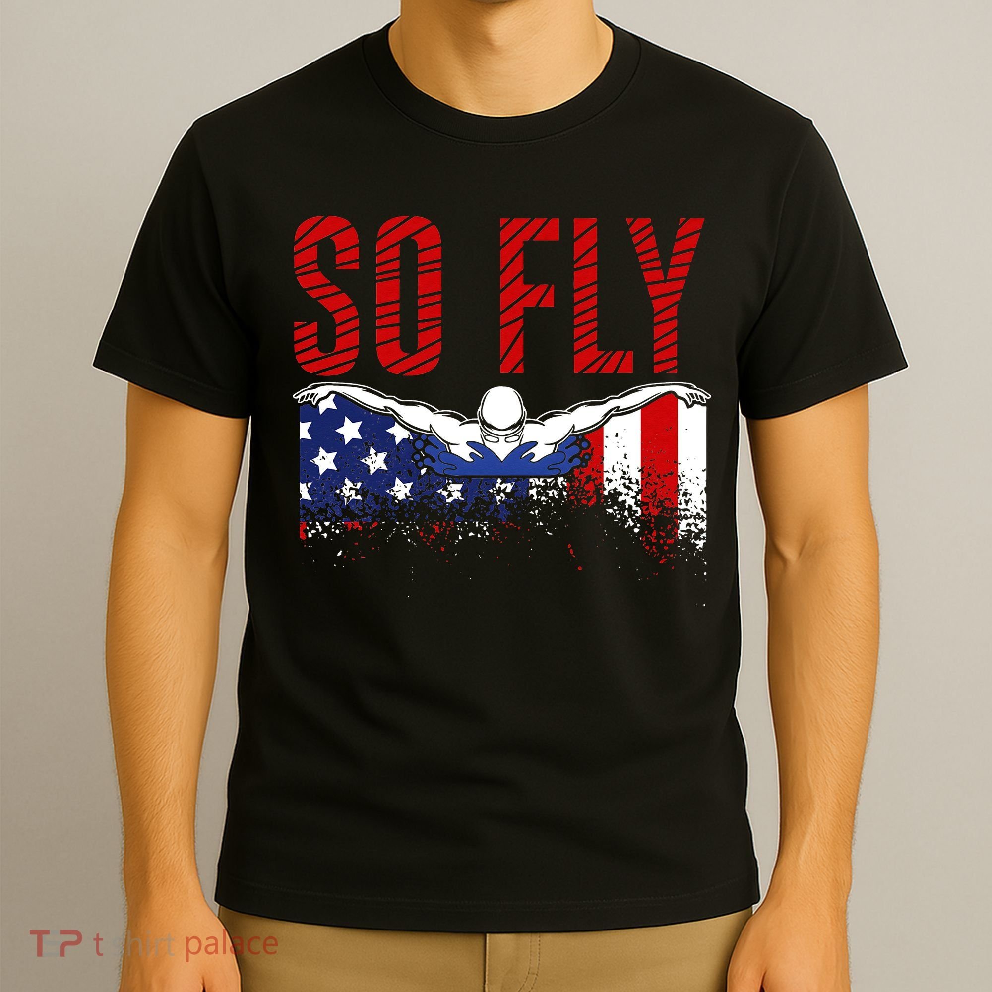Team Sports Athlete So Fly USA Swimming T-Shirt