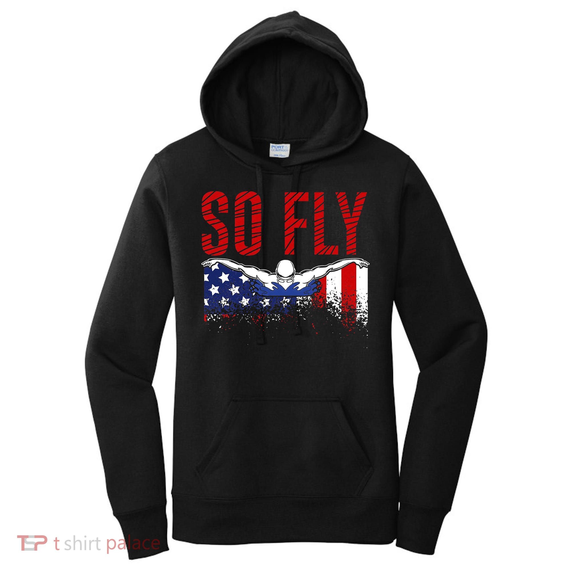 Team Sports Athlete So Fly USA Swimming Women's Hoodie