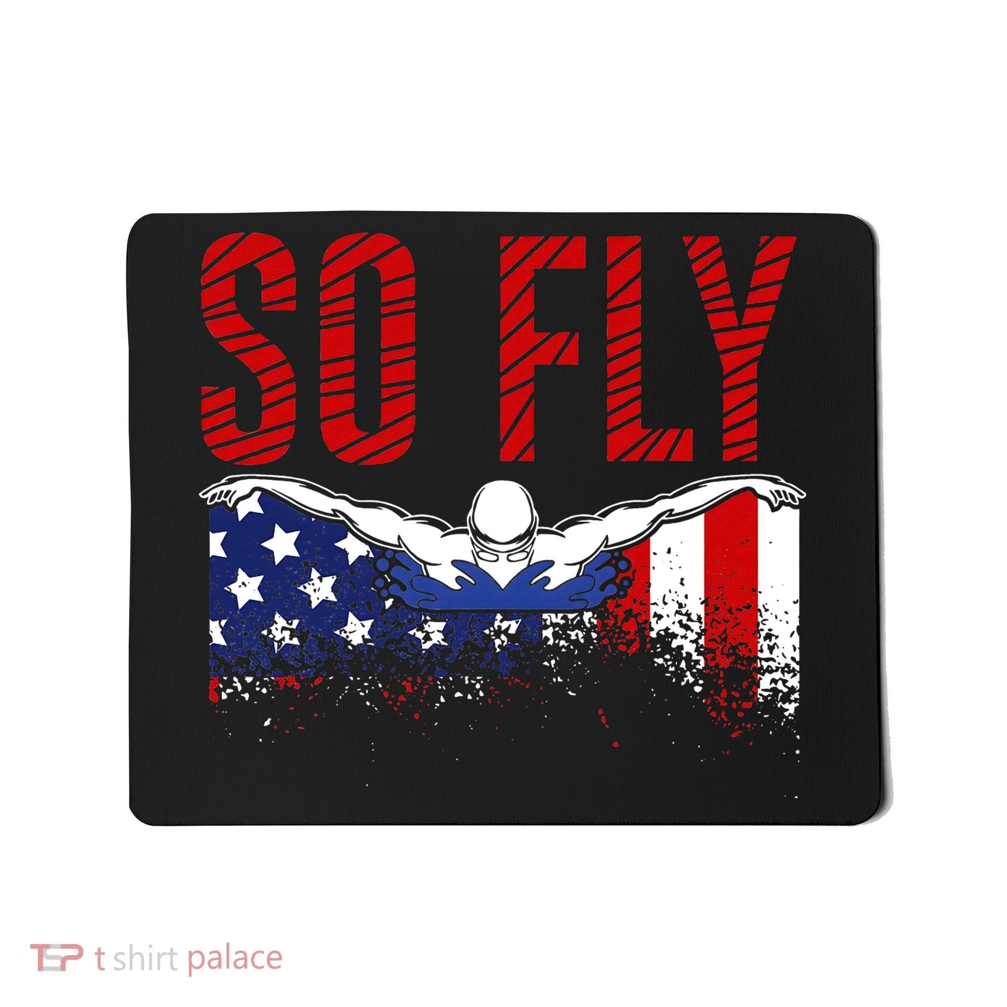 Team Sports Athlete So Fly USA Swimming Mousepad