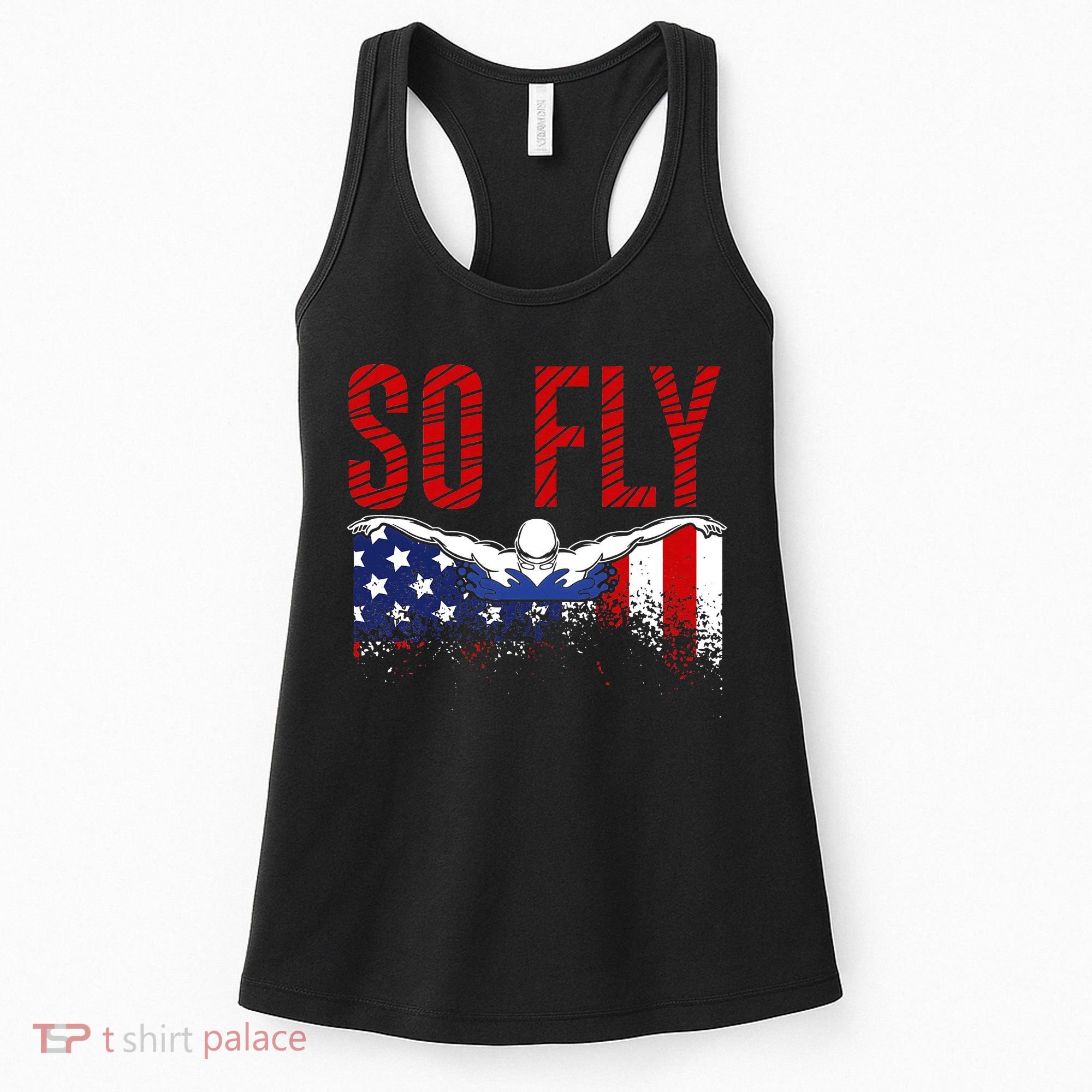 Team Sports Athlete So Fly USA Swimming Women's Tank Top