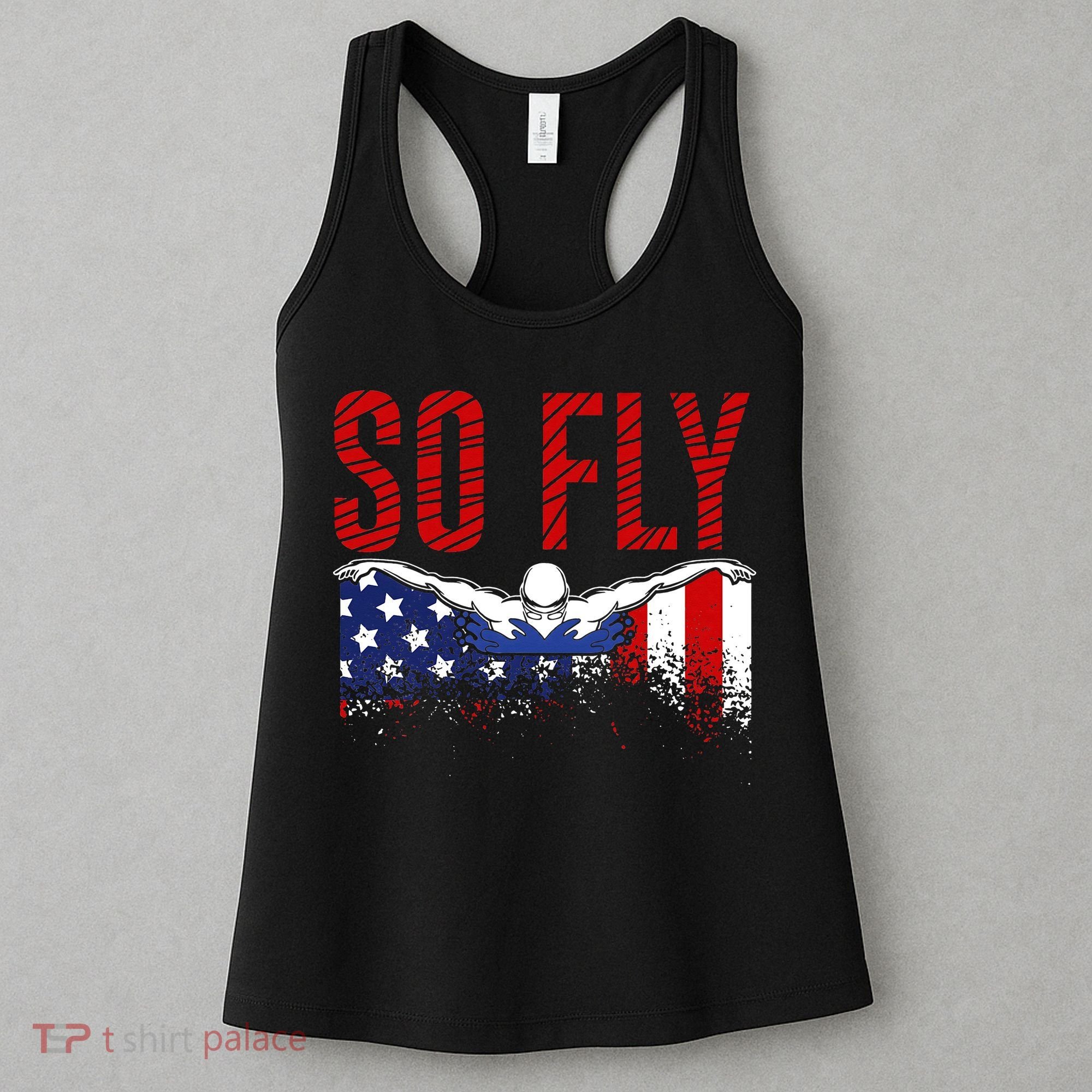 Team Sports Athlete So Fly USA Swimming Women's Tank Top