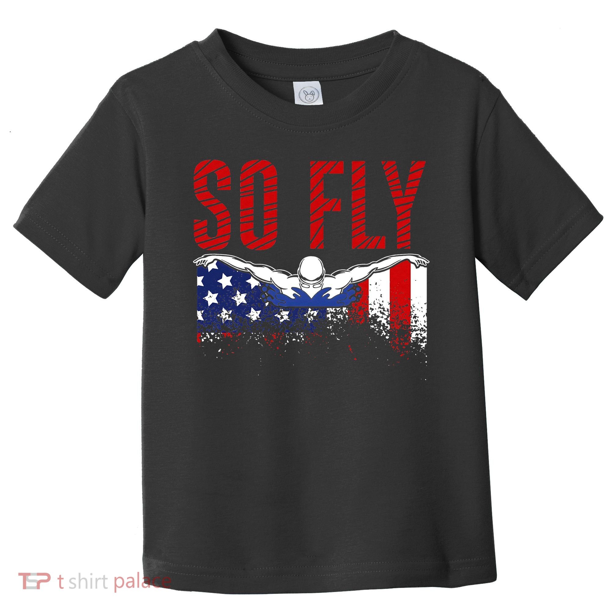 Team Sports Athlete So Fly USA Swimming Toddler T-Shirt
