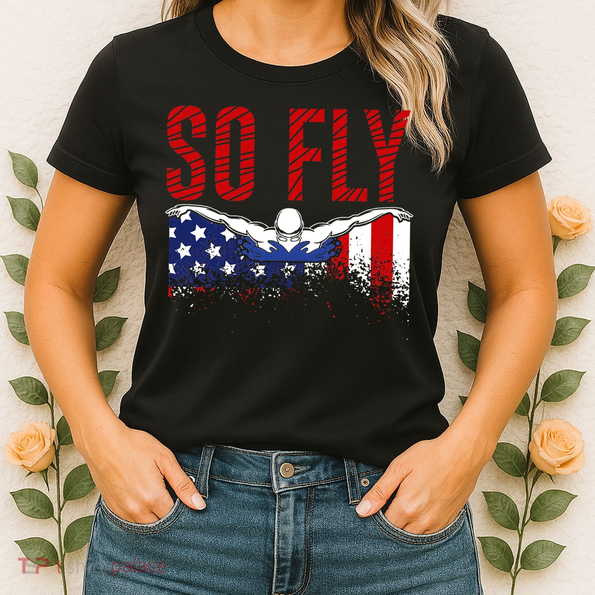 Team Sports Athlete So Fly USA Swimming Women's T-Shirt