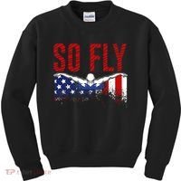 Team Sports Athlete So Fly USA Swimming Kids Sweatshirt thumb 0