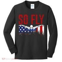 Team Sports Athlete So Fly USA Swimming Kids Long Sleeve Shirt thumb 0