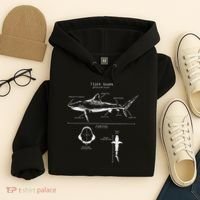 Tiger Shark Anatomy Marine Biologist Hoodie thumb 4
