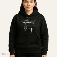 Tiger Shark Anatomy Marine Biologist Hoodie thumb 5