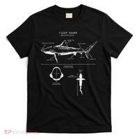 Tiger Shark Anatomy Marine Biologist T-Shirt thumb 0