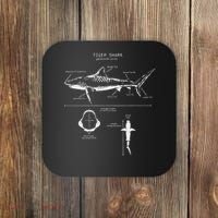 Tiger Shark Anatomy Marine Biologist Coaster thumb 0