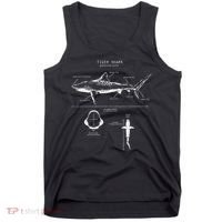 Tiger Shark Anatomy Marine Biologist Tank Top thumb 0