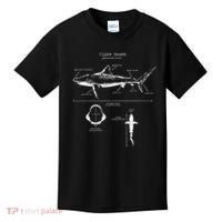 Tiger Shark Anatomy Marine Biologist Kids T-Shirt thumb 0