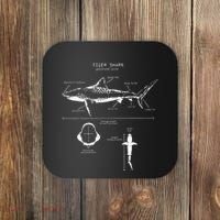 Tiger Shark Anatomy Marine Biologist Coaster thumb 0