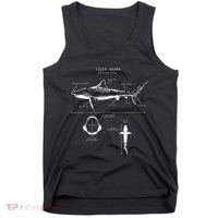 Tiger Shark Anatomy Marine Biologist Tank Top thumb 0
