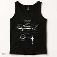 Tiger Shark Anatomy Marine Biologist Tank Top thumb 2