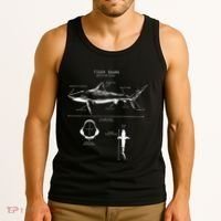 Tiger Shark Anatomy Marine Biologist Tank Top thumb 3