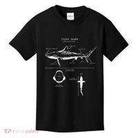 Tiger Shark Anatomy Marine Biologist Kids T-Shirt thumb 0