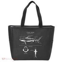 Tiger Shark Anatomy Marine Biologist Tote Bag thumb 0