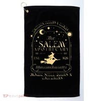 The Salem Apothecary Est 1626 Massachusetts Halloween Golf Towel thumb 0