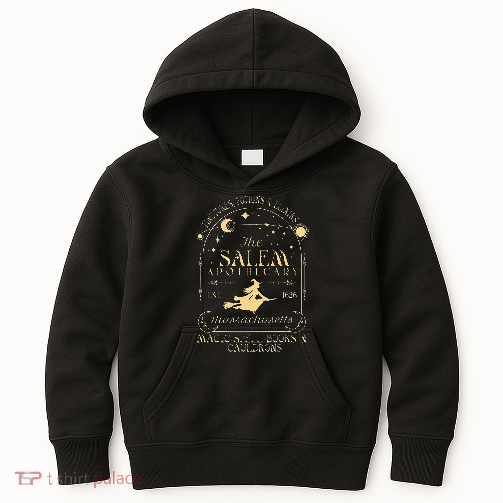 The Salem Apothecary Est 1626 Massachusetts Halloween Kids Hoodie