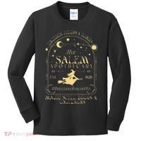 The Salem Apothecary Est 1626 Massachusetts Halloween Kids Long Sleeve Shirt thumb 0