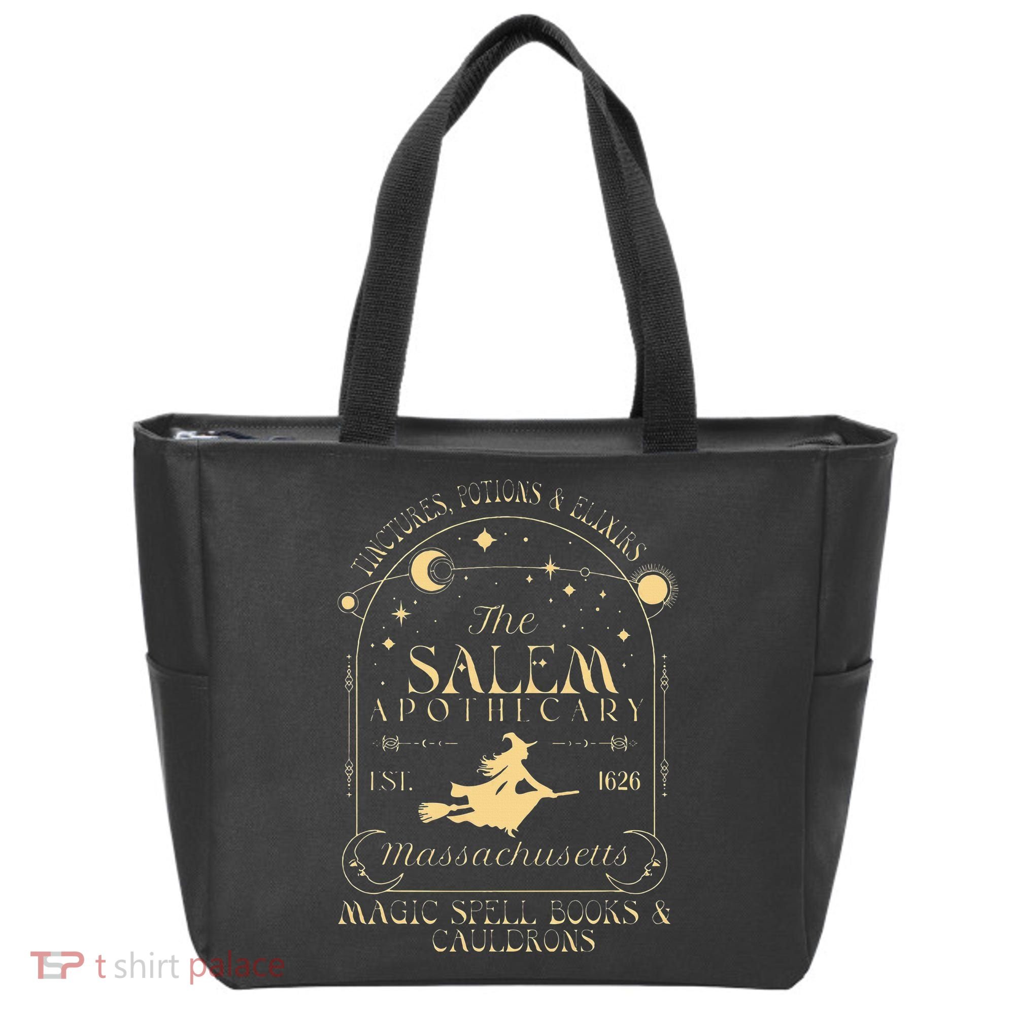The Salem Apothecary Est 1626 Massachusetts Halloween Tote Bag