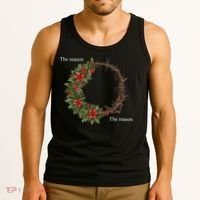 The Season And The Reason Christmas Tank Top thumb 3