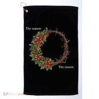 The Season And The Reason Christmas Golf Towel thumb 0