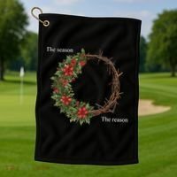The Season And The Reason Christmas Golf Towel thumb 1