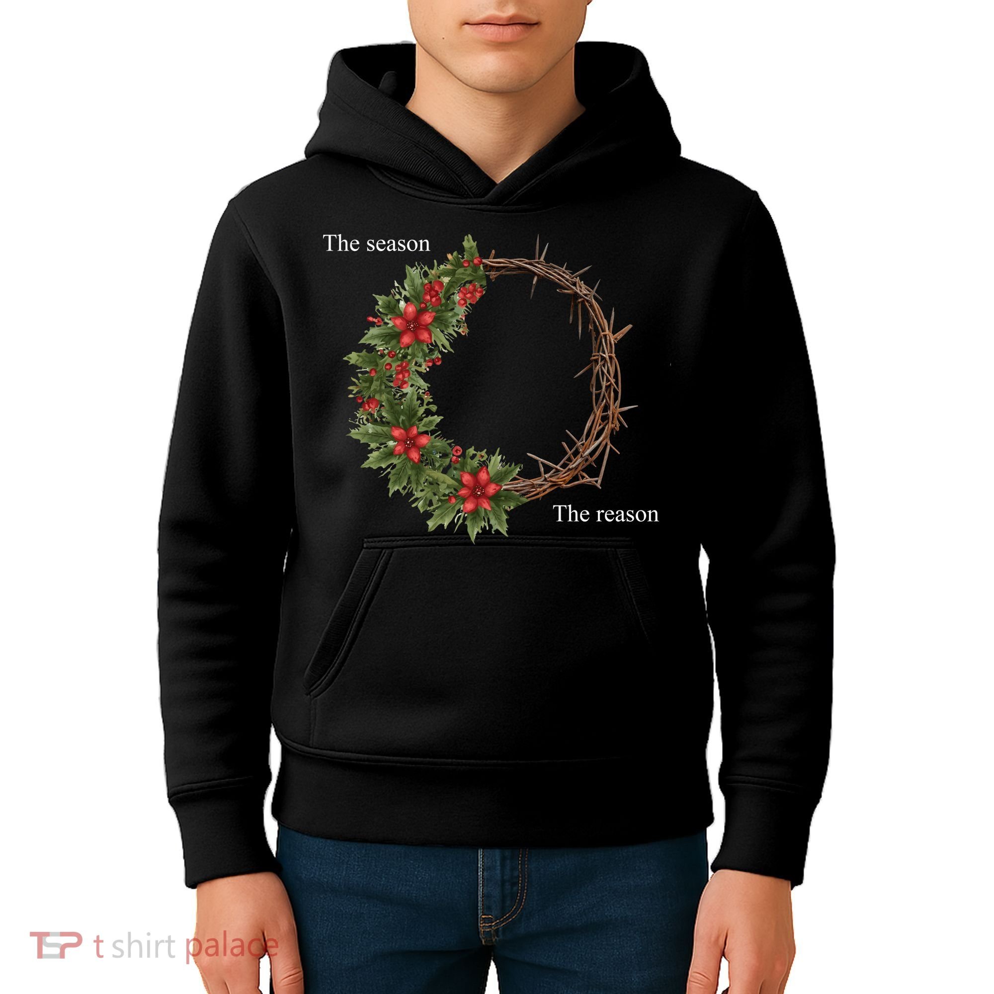 The Season And The Reason Christmas Kids Hoodie