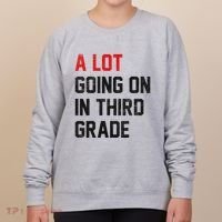 Teacher Student A Lot Going On In Third Grade Back To School Women's Sweatshirt thumb 0