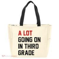 Teacher Student A Lot Going On In Third Grade Back To School Tote Bag thumb 0