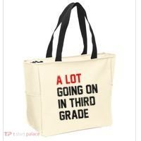 Teacher Student A Lot Going On In Third Grade Back To School Tote Bag thumb 2