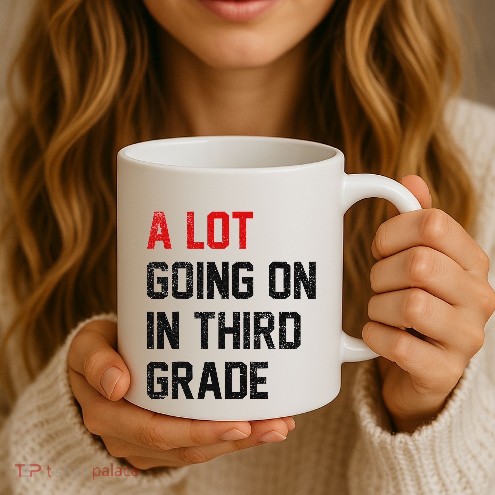 Teacher Student A Lot Going On In Third Grade Back To School Coffee Mug