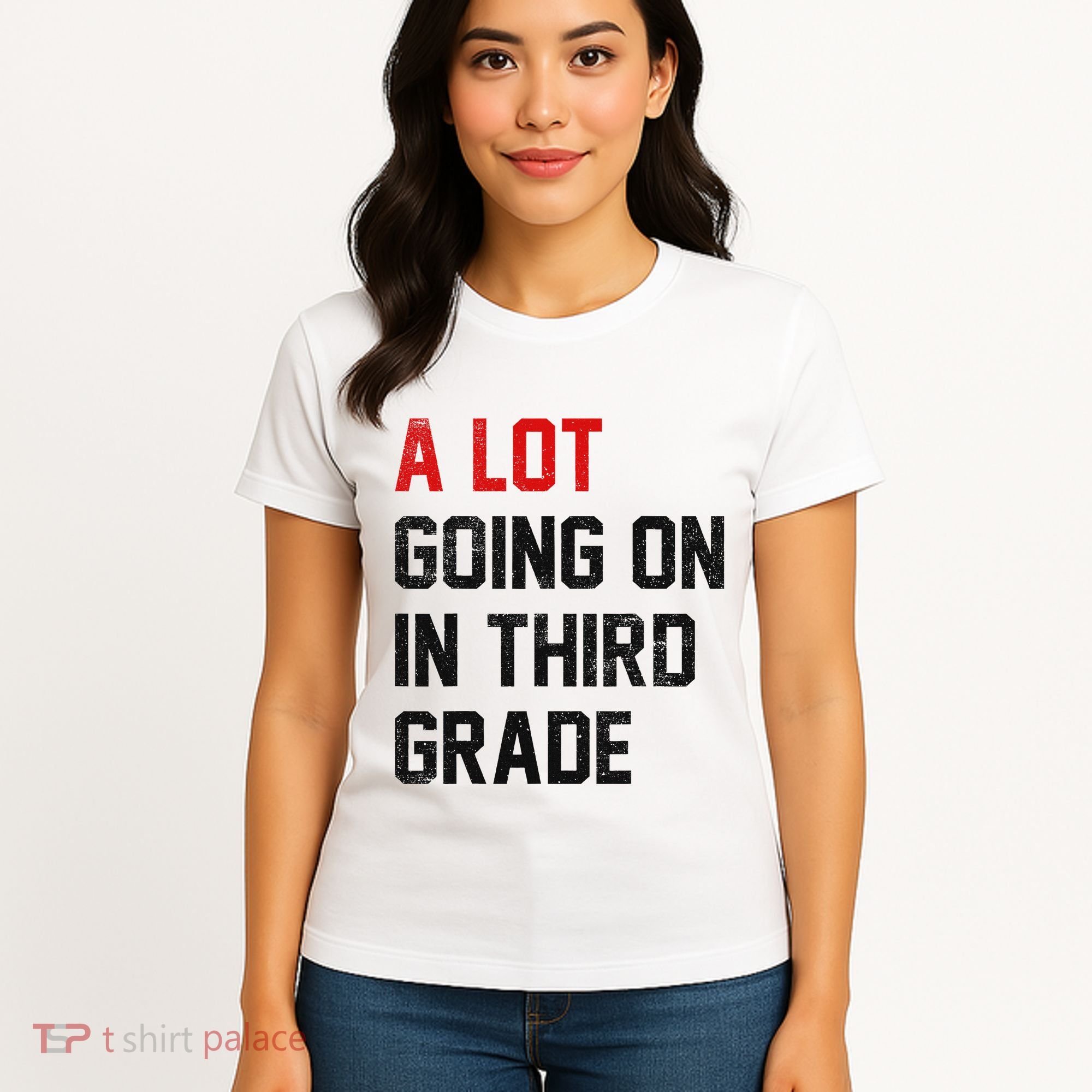 Teacher Student A Lot Going On In Third Grade Back To School Women's T-Shirt