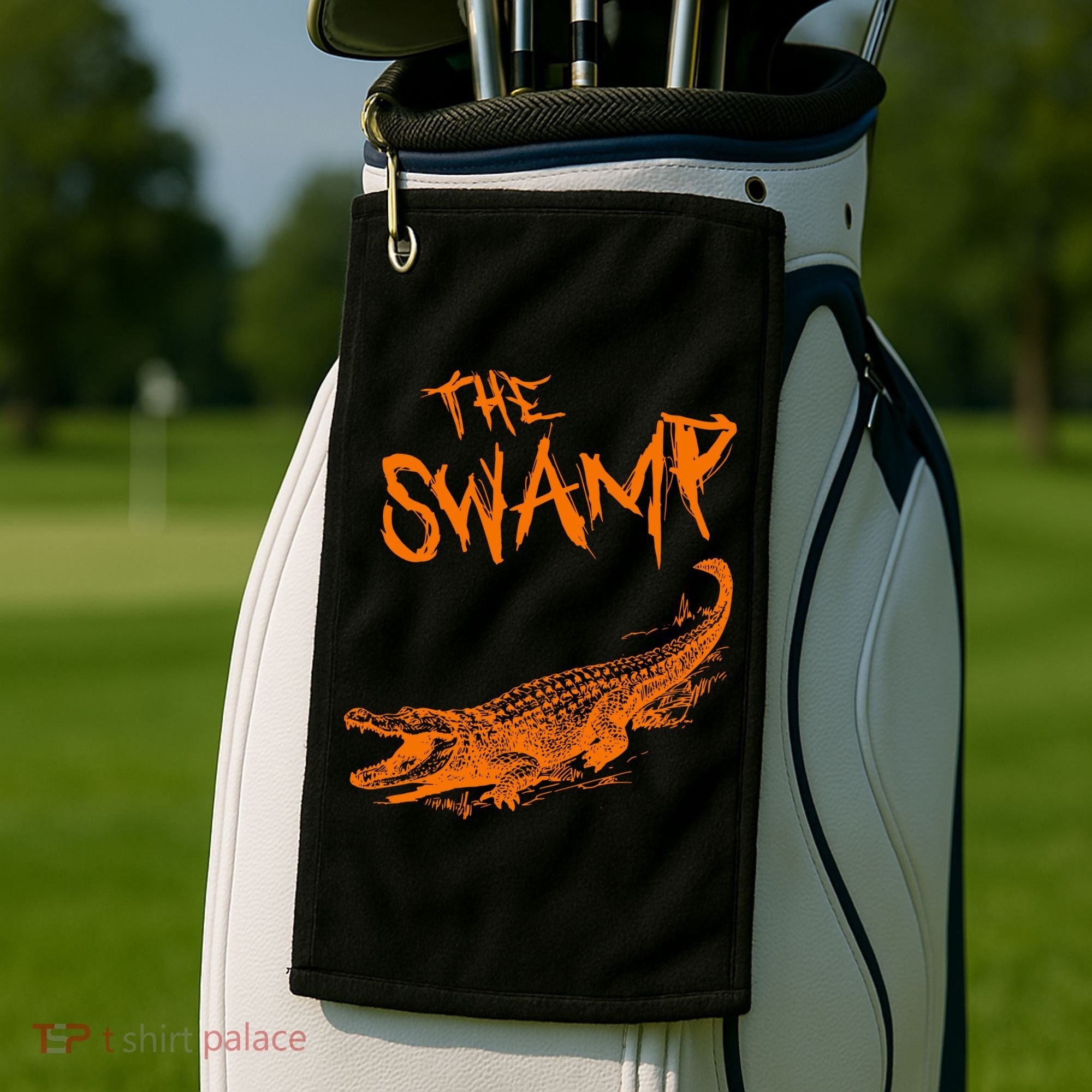 The Swamp Alligator Golf Towel