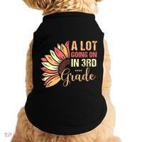 Teacher Student A Lot Going On In Third Grade Back To School Doggie Tank thumb 0