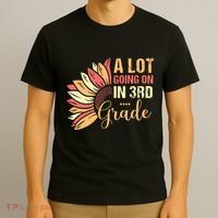 Teacher Student A Lot Going On In Third Grade Back To School T-Shirt thumb 3