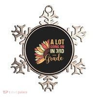 Teacher Student A Lot Going On In Third Grade Back To School Ornament thumb 0
