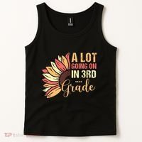 Teacher Student A Lot Going On In Third Grade Back To School Tank Top thumb 2