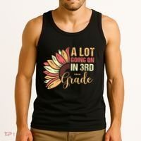 Teacher Student A Lot Going On In Third Grade Back To School Tank Top thumb 3