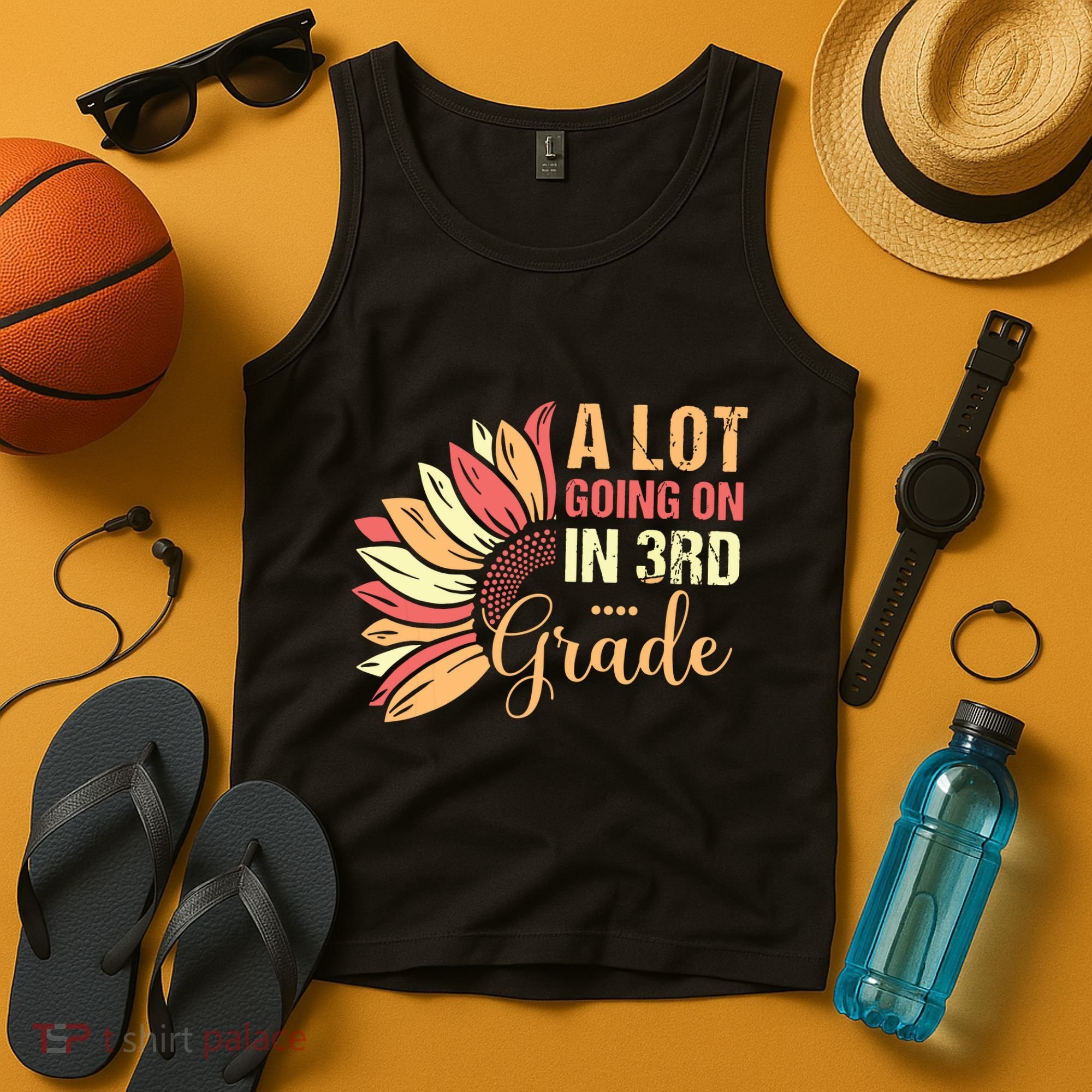 Teacher Student A Lot Going On In Third Grade Back To School Tank Top