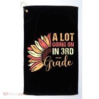 Teacher Student A Lot Going On In Third Grade Back To School Golf Towel thumb 0